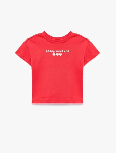 Resim Koton Kız Bebek T-shirt 6SMG10178AK