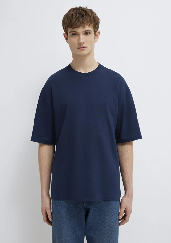 Resim Mavi Erkek T-shirt M0613113-82318