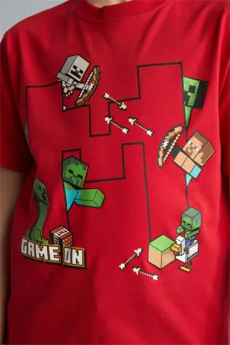 Resim Defacto Erkek Çocuk T-shirt H3708A8/RD227