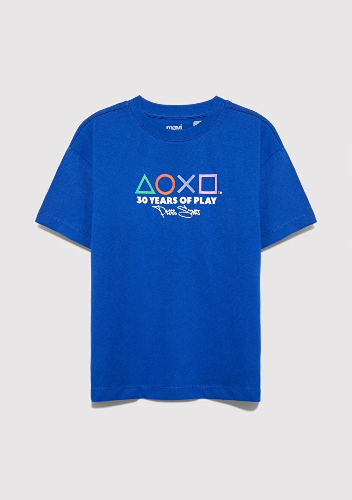 Resim Mavi Erkek Çocuk Tişört M6610422-70896