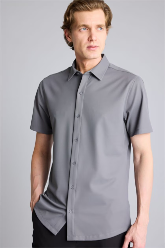 Resim Defacto Erkek Kısa Kol Gömlek G7408AX/GR206