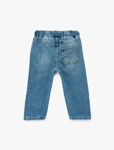 Resim Koton Erkek Bebek Jean Pantolon 6SMB40015TD