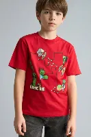 Resim Defacto Erkek Çocuk T-shirt H3708A8/RD227