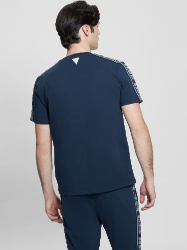 Resim Guess Athleisure  Erkek  T-shirt Z4GI18J1314-G7R1 Arlo Cn T-Shırt