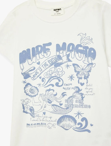 Resim Koton Kız Çocuk T-shirt 6SKG10018AK
