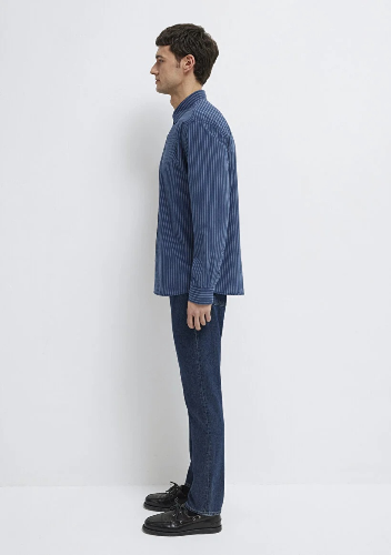 Resim Mavi Erkek Uzun Kol Gömlek M0211851-91406