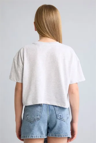 Resim Defacto Kız Çocuk T-shirt H9478A8/GR421