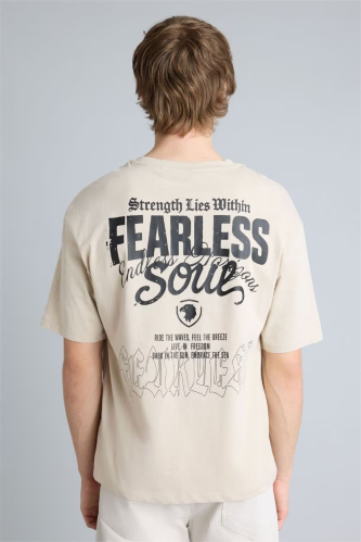 Resim Defacto Erkek T-shirt H2354AX/BG106