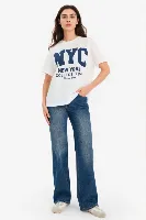 Resim Defacto Kadın T-shirt G5909AX/WT32