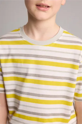 Resim Defacto Erkek Çocuk T-shirt H7908A8/YL511