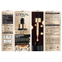 Resim L'Oreal Paris Midnight Serum Cilt Yenileme & Cilt Görünümü Canlandırma Etkili- 30 Ml