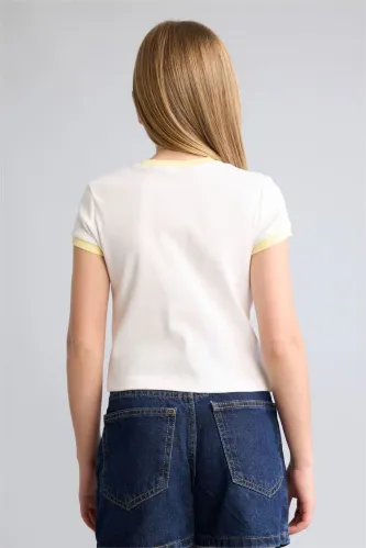 Resim Defacto Kız Çocuk T-shirt H8190A8/WT34