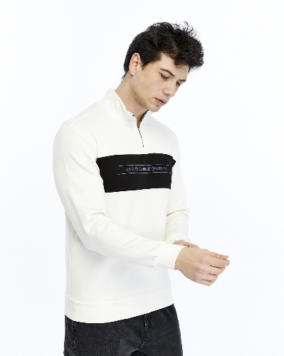 Resim Paul&More Yarım Fermuar Erkek Sweat 227 Parçalı Yarım Fermuarlı