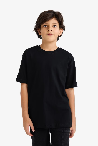 Resim Defacto Erkek Çocuk T-shirt K1687A6/BK81