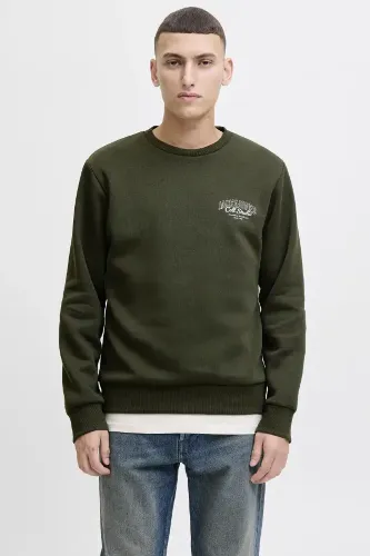 Resim Jack & Jones Jjmakoto Sweat Crew Neck Erkek Sweat 12278601
