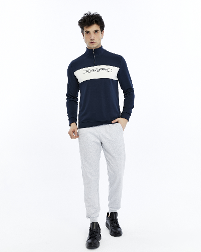 Resim Paul&More Yarım Fermuar Erkek Sweat 227 Parçalı Yarım Fermuarlı
