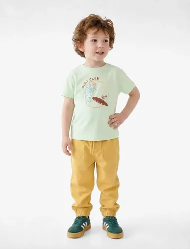 Resim Koton Erkek Bebek T-shirt 6SMB10214TK