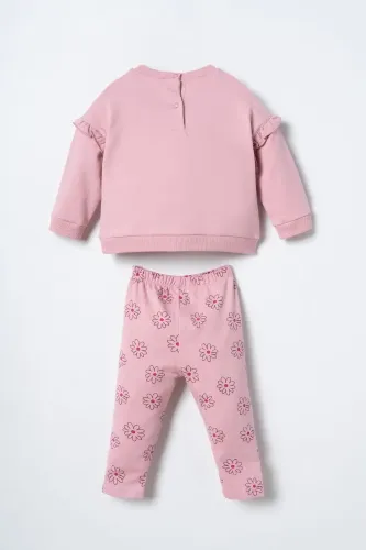 Resim U.S. Polo Assn Bebek Kız Bebek Sweat Takım USB3250