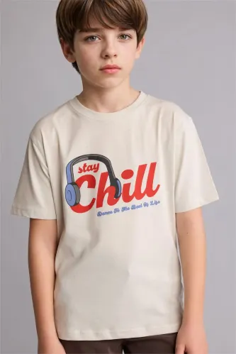 Resim Defacto Erkek Çocuk T-shirt G9965A8/GR503