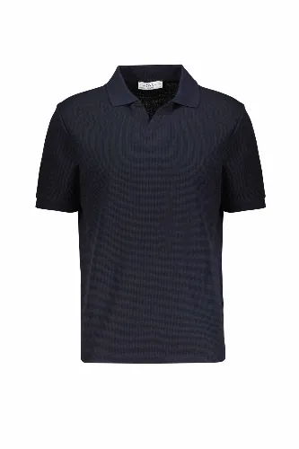 Resim Süvari Polo Yaka V Patlı T-shirt Sts1014000005