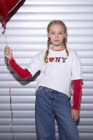 Resim Defacto Kız Çocuk T-shirt H0147A8/ER105