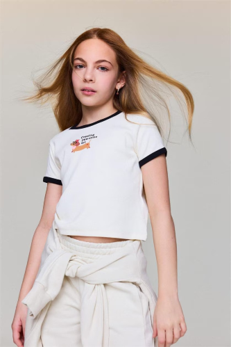 Resim Defacto Kız Çocuk T-shirt D8542A8/ER98