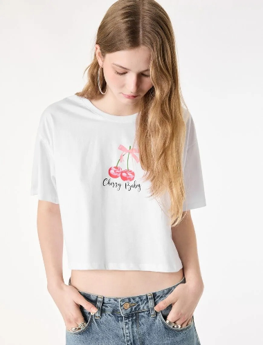 Resim Koton Kadın T-shirt 6SAL10095IK