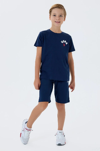 Resim U.S. Polo Assn Kids Erkek Çocuk Şort Takım Us2442-4