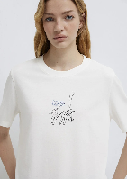 Resim Mavi Kadın T-shirt M1613725-80194