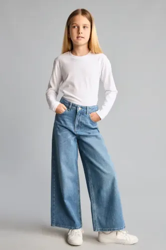 Resim Defacto  Kız Çocuk Jean Pantolon H6248A8/NM39