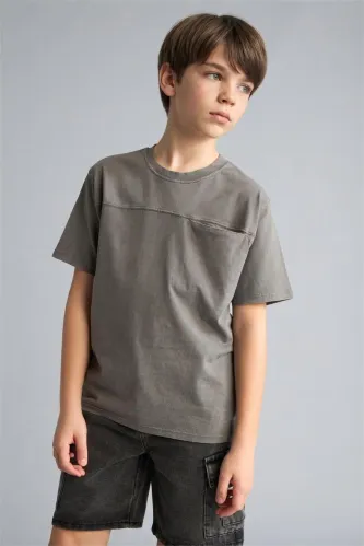 Resim Defacto Erkek Çocuk T-shirt G9417A8/GR309