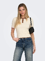 Resim Only Onlmeddı Ss Contrast Polo Cc Knt Kadın T-Shirt 15363165