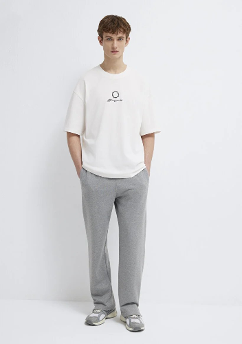 Resim Mavi Erkek T-shirt M0613183-70057