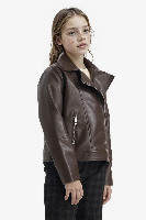 Resim Defacto Kız Çocuk Deri Mont F8742A8/BN130