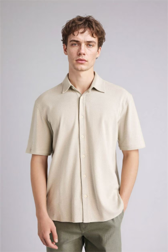 Resim Defacto Erkek Kısa Kol Gömlek E7727AX/GN1255