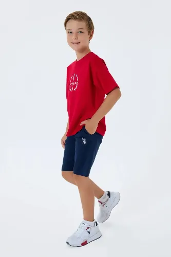 Resim U.S. Polo Assn Kids Erkek Çocuk Şort Takım Us2408-4