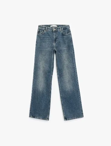 Resim Koton Kadın Jean Pantolon 7WAL40008MD
