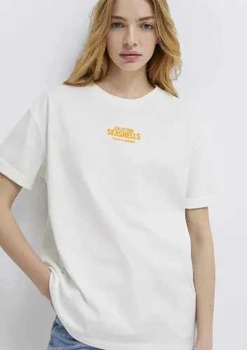 Resim Mavi Kadın T-shirt M1613915-70057