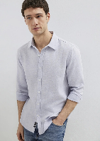 Resim Mavi Erkek Uzun Kol Gömlek M0211913-70813