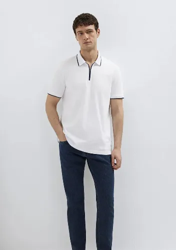 Resim Mavi Erkek T-shirt M0613367-620
