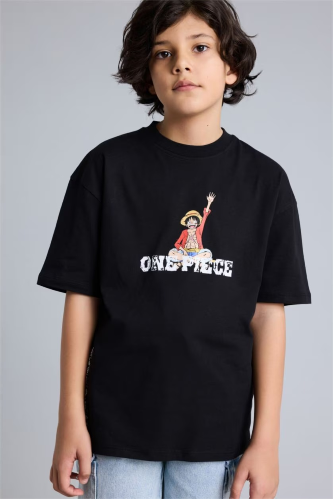 Resim Defacto Erkek Çocuk T-shirt G8912A8/BK81