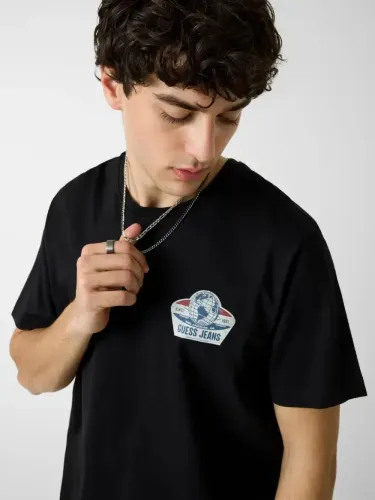 Resim M6YI07K3650-JBLK Gues Erkek T-shirt