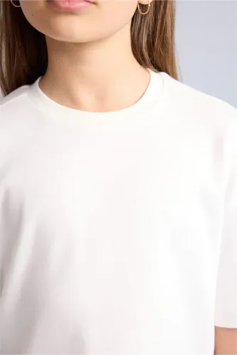 Resim Defacto Kız Çocuk T-shirt H7237A8/WT34