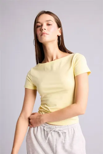 Resim Defacto Kadın T-shirt H8076AX/YL236