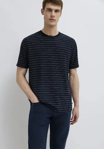 Resim Mavi Erkek T-shirt M0613334-70497