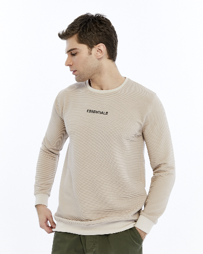 Resim Paul&More Erkek Sweat Essentıals Baskı Ottoban