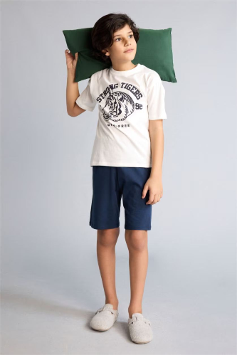 Resim Defacto Erkek Çocuk Şort Takım G8773A8/ER105