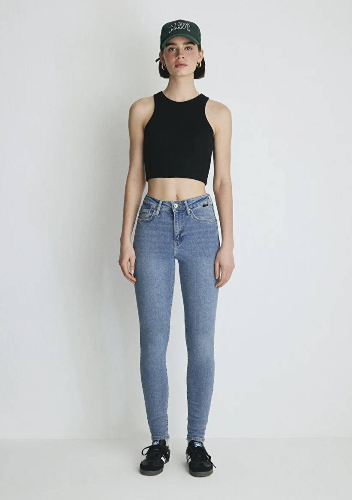 Resim Mavi Kadın Jean Pantolon M100980-82194