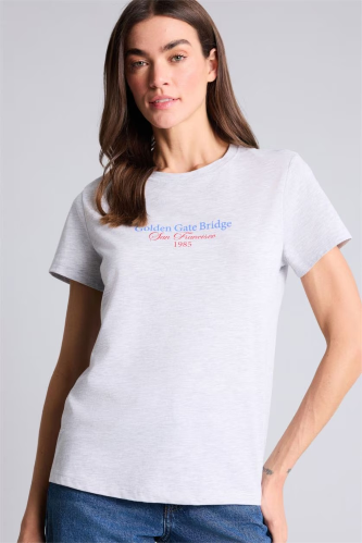 Resim Defacto Kadın T-shirt H2144AX/GR93