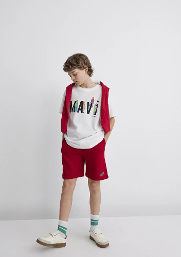 Resim Mavi Erkek Çocuk Penye Şort M6410003-70464